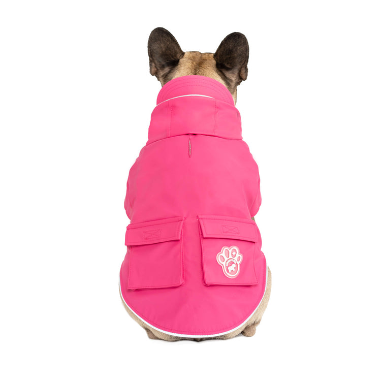 Canada Pooch Torrential Tracker Pink Rain Coat for Dogs