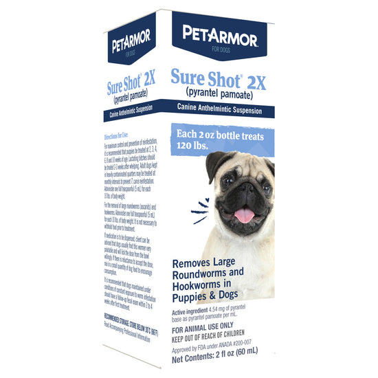PetArmor Sure Shot 2X Liquid Wormer Dog