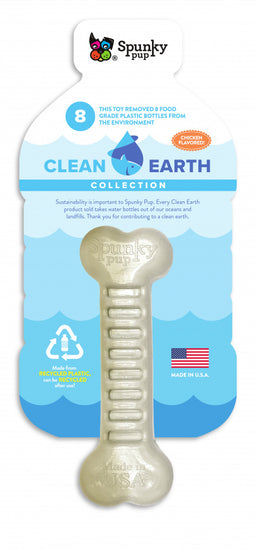 Spunky Pup Clean Earth Recycled Bone Dog Toy