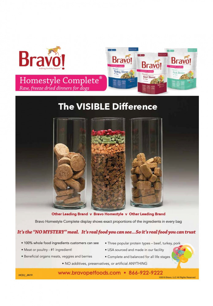 Bravo! Homestyle Complete Grain Free Beef Freeze-Dried Dog Food