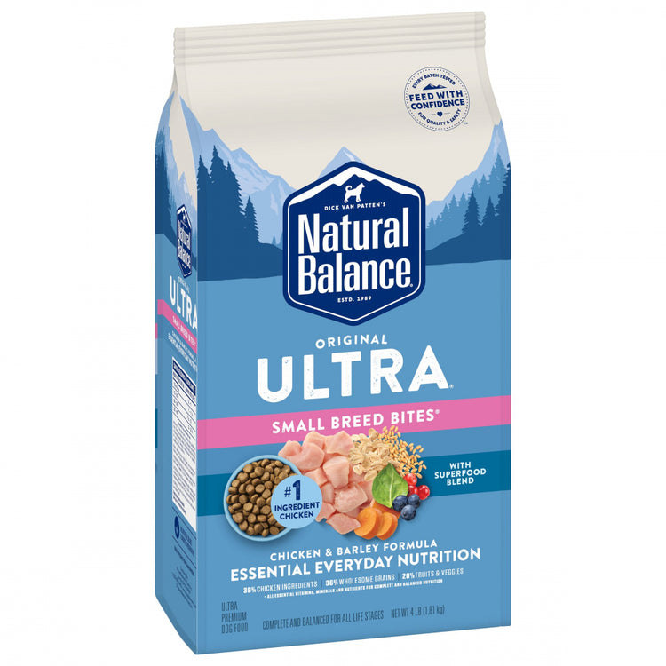 Natural Balance Original Ultra Chicken & Barley Formula Small Breed Bites Dry Dog Food