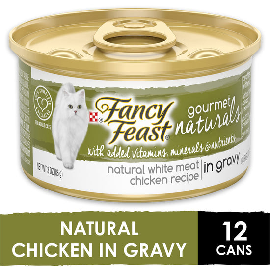 Fancy Feast Gourmet Naturals White Meat Chicken Recipe In Gravy Natural Wet Cat Food