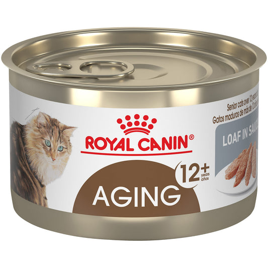 Royal Canin Feline Health Nutrition Aging 12  Loaf In Sauce Canned Cat Food