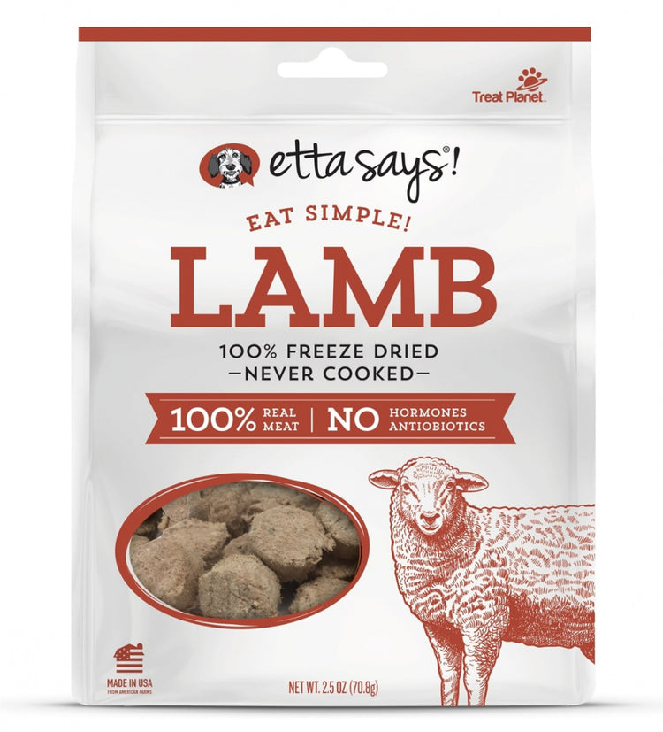 Etta Says Eat Simple! 100% Freeze Dried Lamb Dog Treats