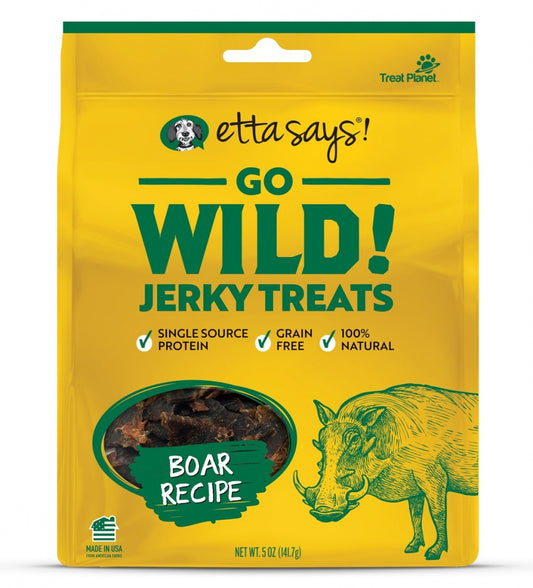 Etta Says Go Wild! Jerky Treats Boar Recipe Dog Treats