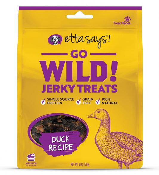 Etta Says Go Wild! Jerky Treats Duck Recipe Dog Treats