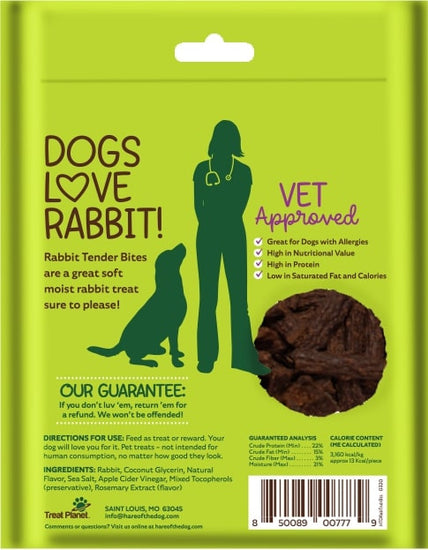 Hare of the Dog Rabbit Tender Bites Dog Treats