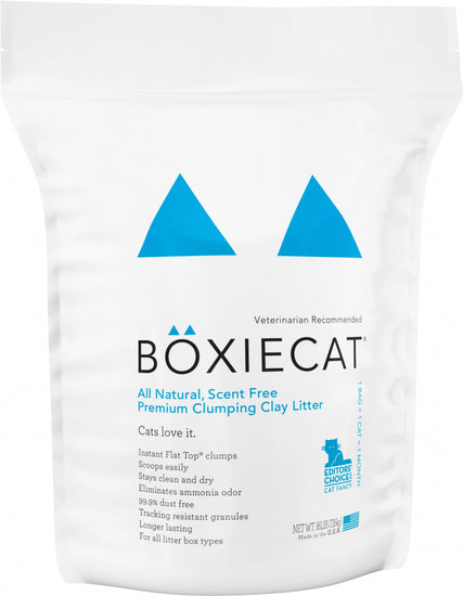 Boxiecat All Natural Scent Free Premium Clumping Clay Litter