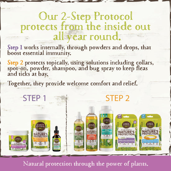 Earth Animal Nature's Protection Flea & Tick Prevention Daily Internal Herbal Powder
