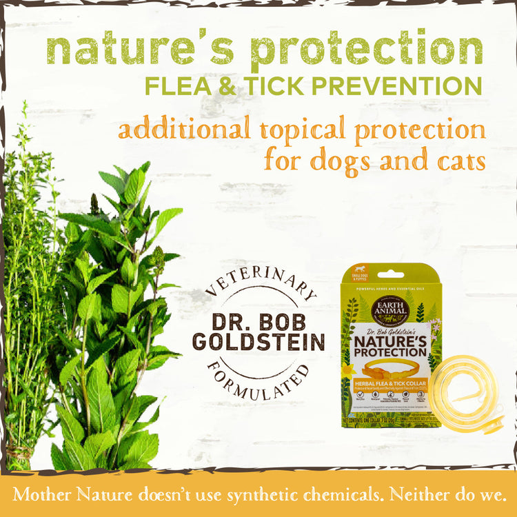 Earth Animal Nature's Protection Flea & Tick Prevention Herbal Collar for Small Dogs & Puppies