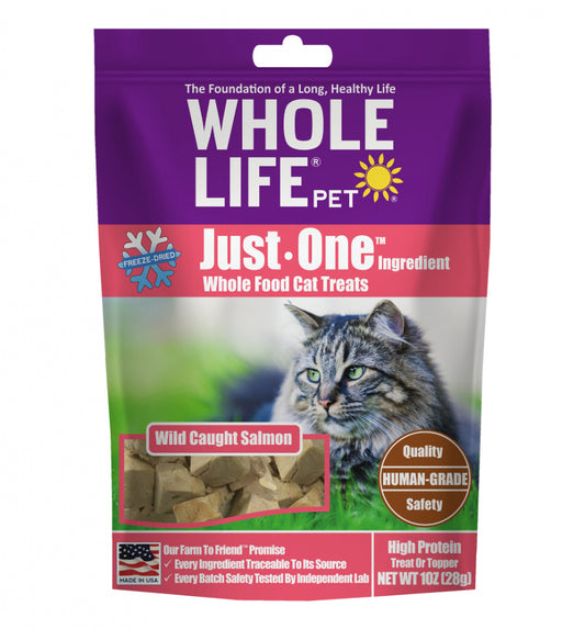 Whole Life Pet Just One Ingredient Freeze Dried Wild Salmon Treats for Cats