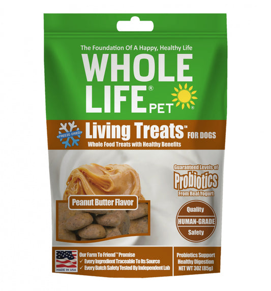 Whole Life Pet Living Treats Probiotic Peanut Butter Recipe for Dogs
