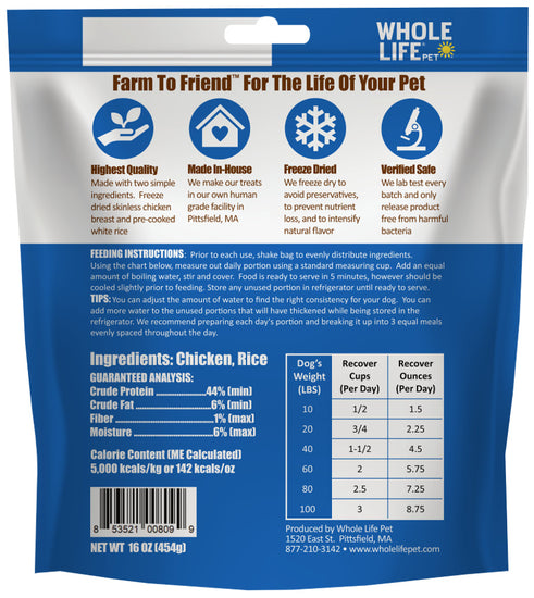 Whole Life Pet Nutritionals Recover Diet for Digestive Distress